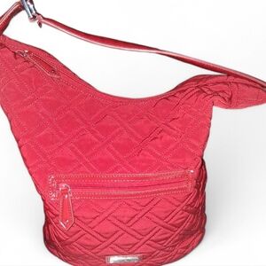 Vera Bradley Piper Red Quilted Shoulder Bag